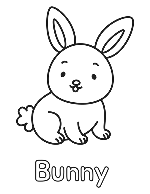 Bunny coloring page