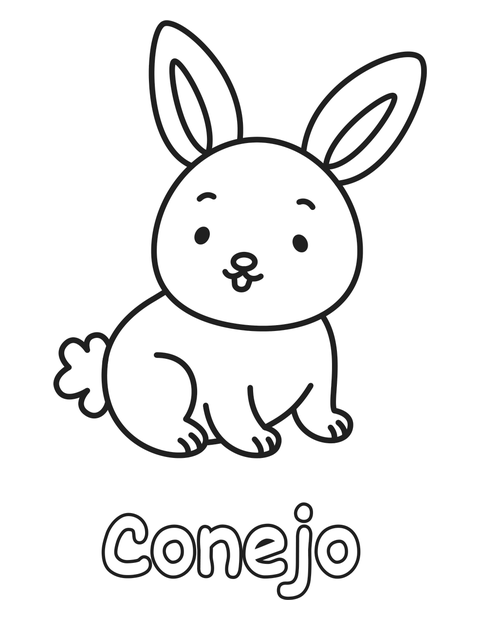 Conejo para colorear