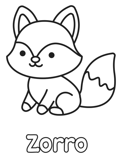 Zorro para colorear