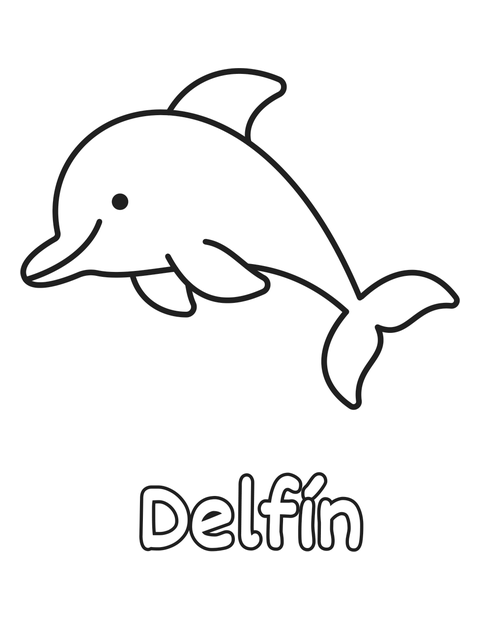 Delfín para colorear
