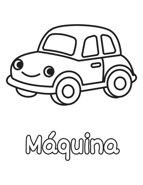Coche para colorear