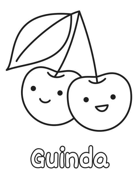 Guinda para colorear