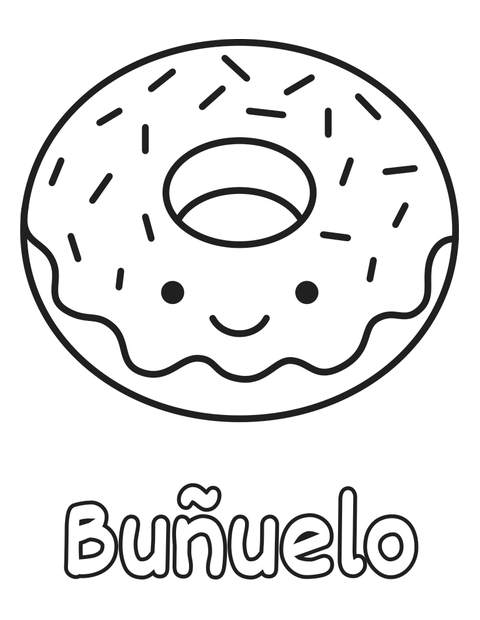 Buñuelo para colorear